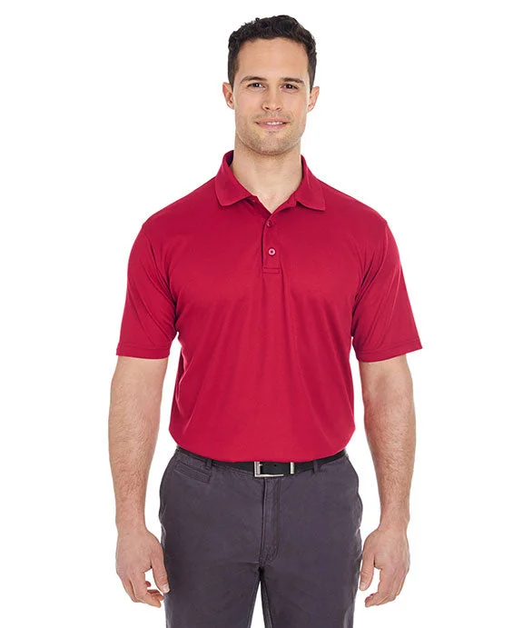 8210 - UltraClub Mens Cool & Dry Mesh Piqué Polo Shirt | Cardinal