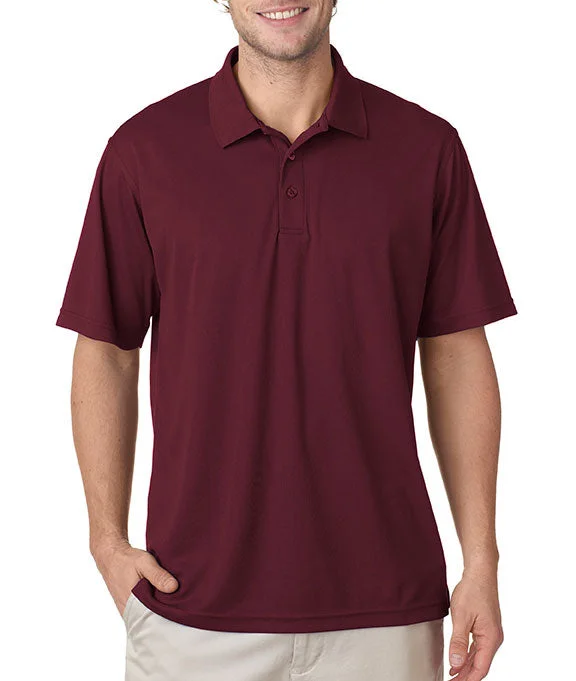 8210 - UltraClub Mens Cool & Dry Mesh Piqué Polo Shirt | Maroon