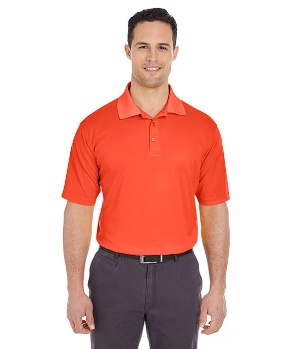 8210 - UltraClub Mens Cool & Dry Mesh Piqué Polo Shirt | Orange