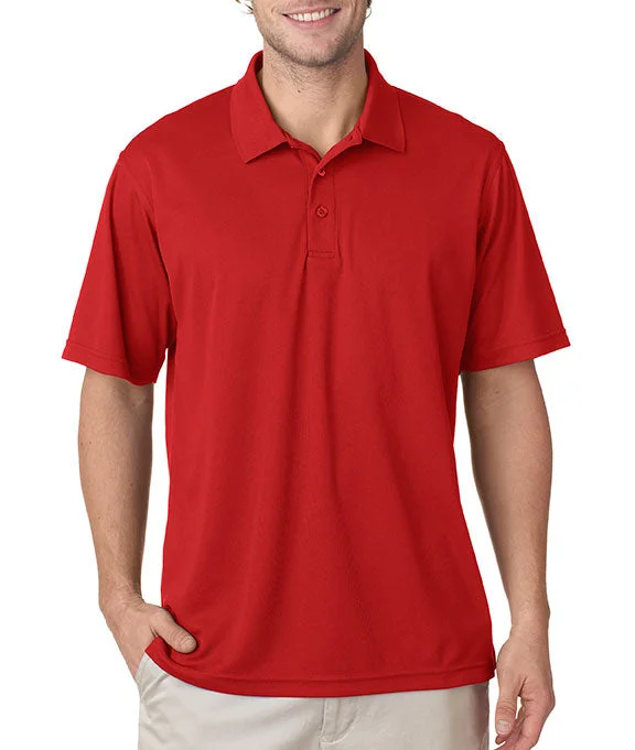 8210 - UltraClub Mens Cool & Dry Mesh Piqué Polo Shirt | Red