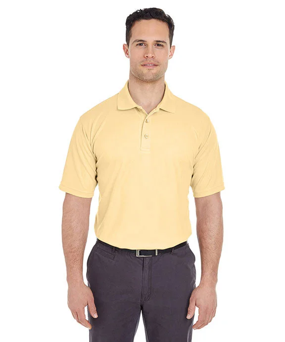 8210 - UltraClub Mens Cool & Dry Mesh Piqué Polo Shirt | Yellow Haze