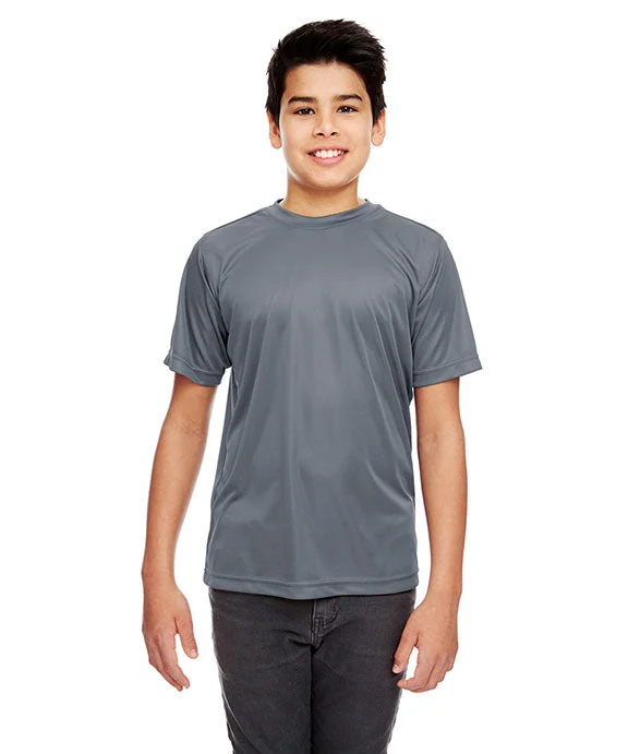 8420Y - UltraClub Youth Cool & Dry Sport Performance Interlock T-Shirt | Charcoal