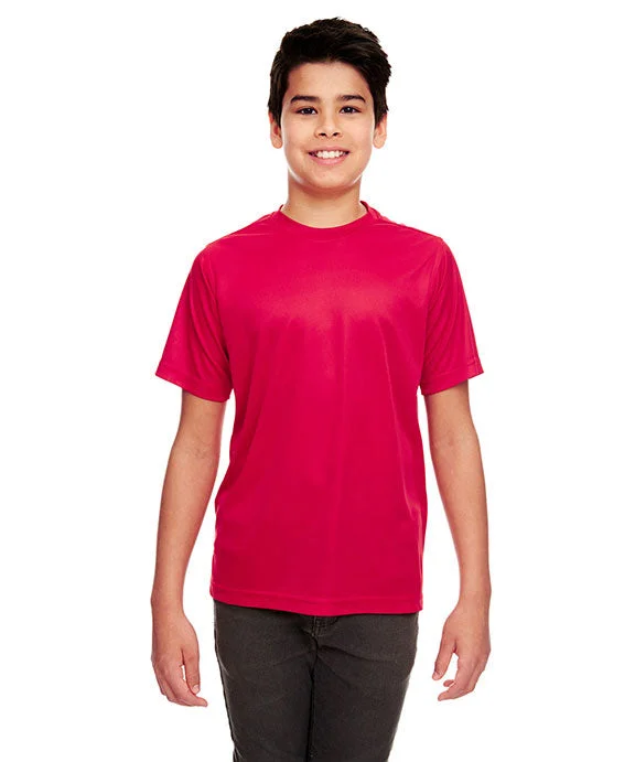 8420Y - UltraClub Youth Cool & Dry Sport Performance Interlock T-Shirt | Red