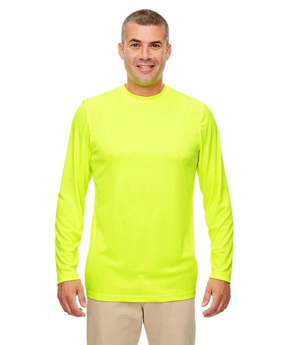 8622 - UltraClub Mens Cool & Dry Performance Long-Sleeve Top | Bright Yellow