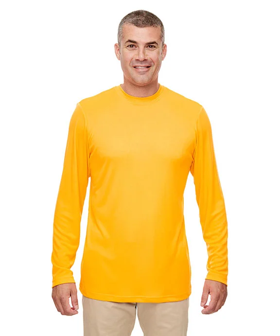 8622 - UltraClub Mens Cool & Dry Performance Long-Sleeve Top | Gold