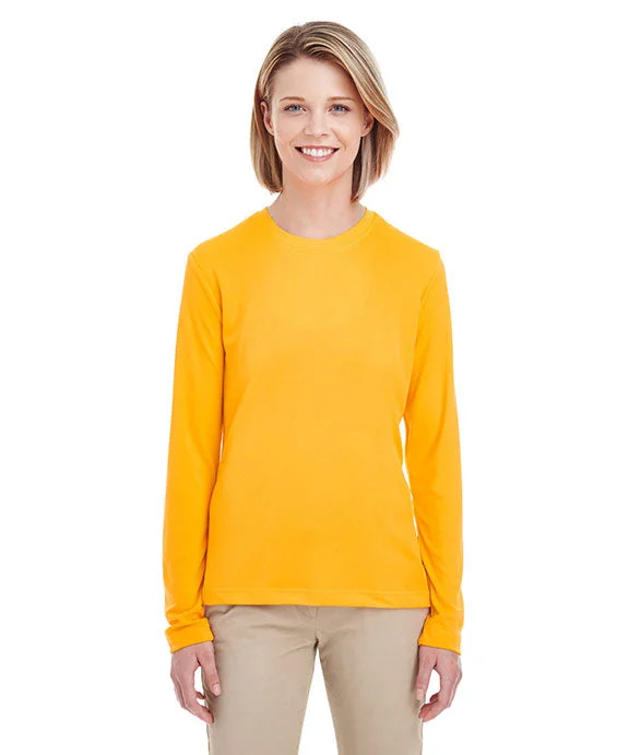 8622W - UltraClub Ladies Cool & Dry Performance Long-Sleeve Top | Gold