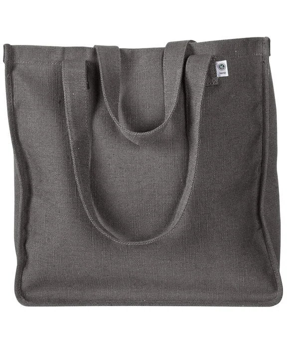 EC8015 - econscious 6.8 oz. Hemp Market Tote Bag | Charcoal