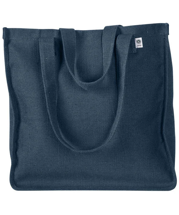 EC8015 - econscious 6.8 oz. Hemp Market Tote Bag | Navy