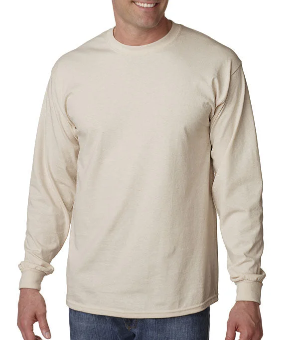 G2400 - Gildan Ultra Cotton® Adult Long Sleeve T-Shirt | Sand