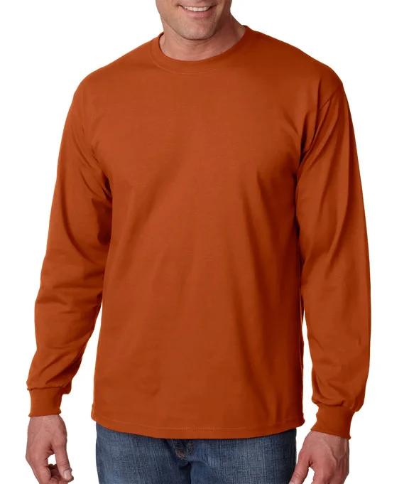 G2400 - Gildan Ultra Cotton® Adult Long Sleeve T-Shirt | Texas Orange