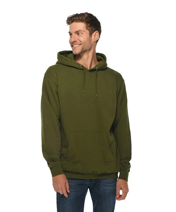 LS14001 - Lane Seven Unisex Premium Pullover Hooded Sweatshirt | Army Green