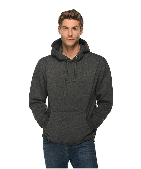 LS14001 - Lane Seven Unisex Premium Pullover Hooded Sweatshirt | Charcoal Heather