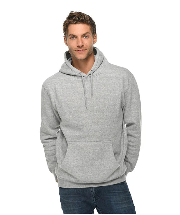 LS14001 - Lane Seven Unisex Premium Pullover Hooded Sweatshirt | Heather Grey