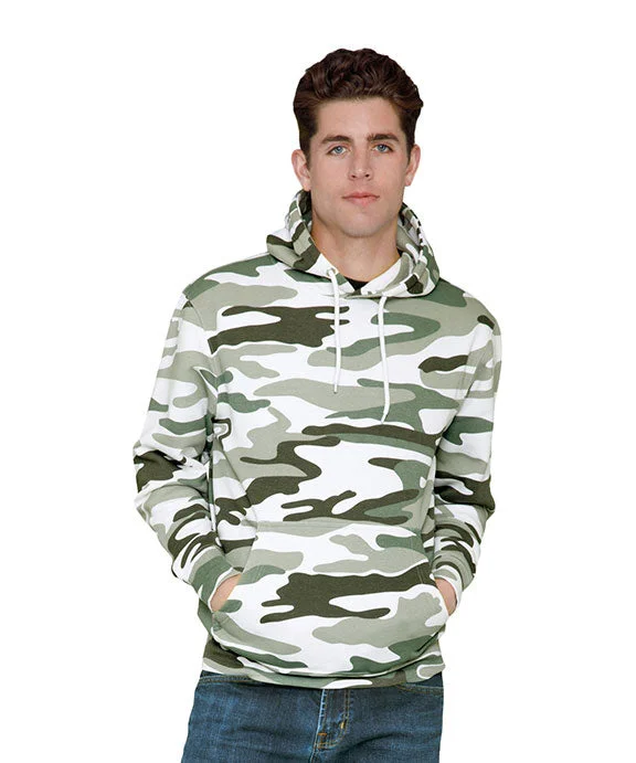 LS14001 - Lane Seven Unisex Premium Pullover Hooded Sweatshirt | Sage Camo