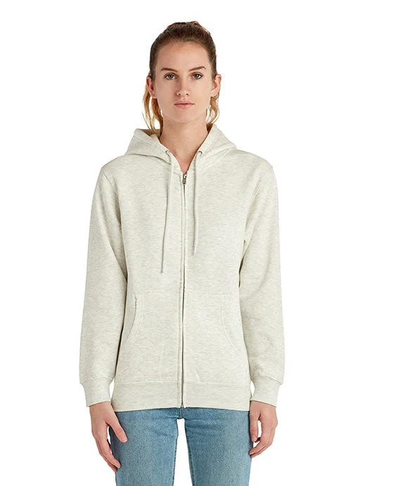 LS14003 - Lane Seven Unisex Premium Full-Zip Hooded Sweatshirt | Oatmeal Heather