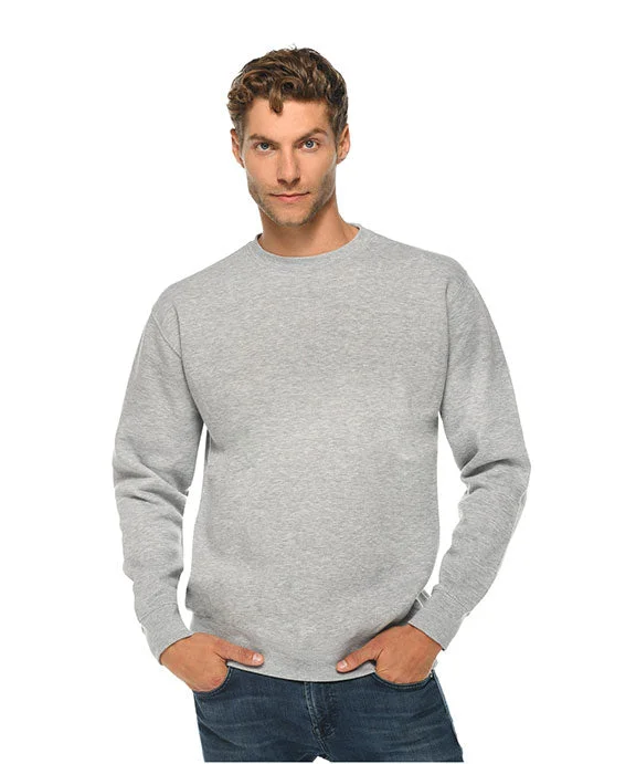 LS14004 - Lane Seven Unisex Premium Crewneck Sweatshirt | Heather Grey