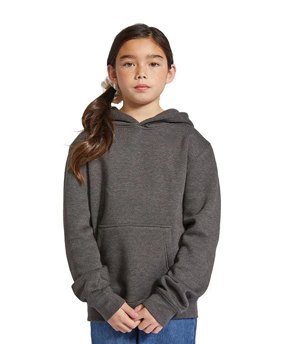 LS1401Y - Lane Seven Youth Premium Pullover Hooded Sweatshirt | Charcoal Heather