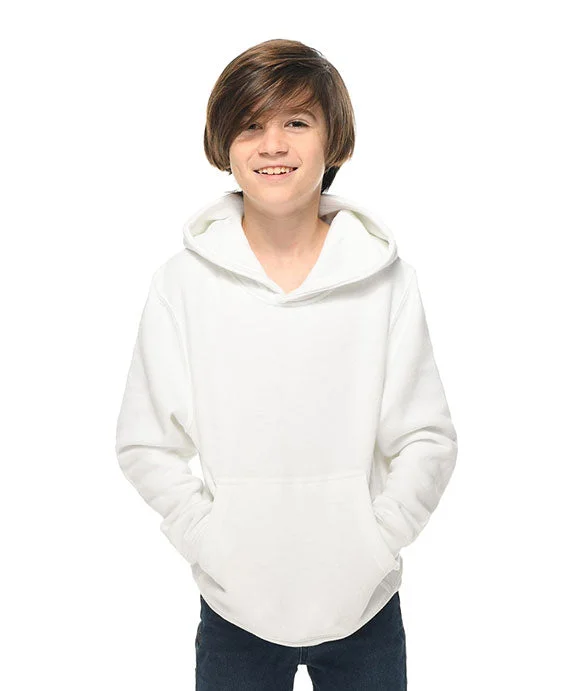 LS1401Y - Lane Seven Youth Premium Pullover Hooded Sweatshirt | White