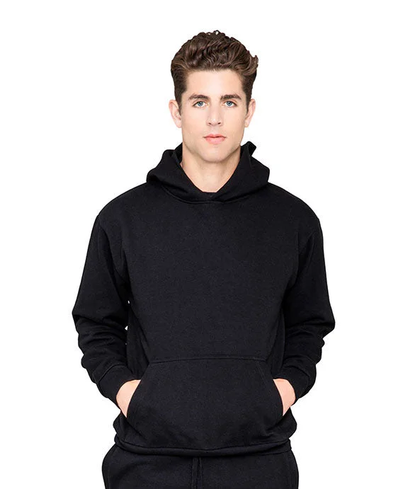 LS16001 - Lane Seven Unisex Urban Pullover Hooded Sweatshirt | Black