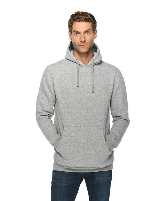 LS19001 - Lane Seven Unisex Heavyweight Pullover Hooded Sweatshirt | Heather Grey