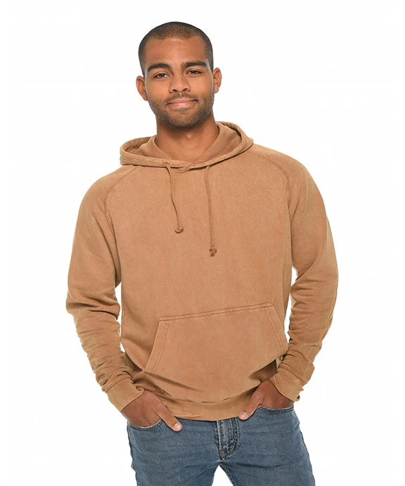 LST004 - Lane Seven Unisex Vintage Raglan Hooded Sweatshirt | Vintage Camel