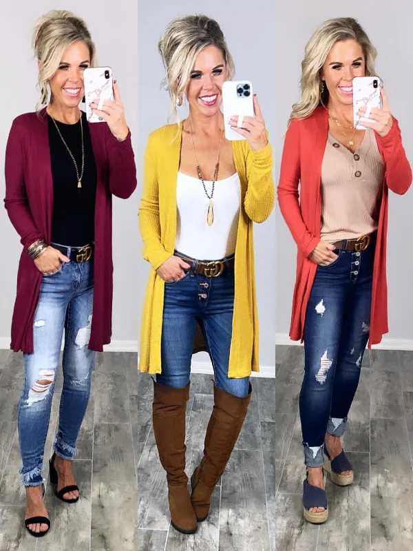 Carefree Days Cardigan - Multiple Colors