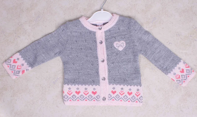 Girls Button-Up Cardigan Sweater