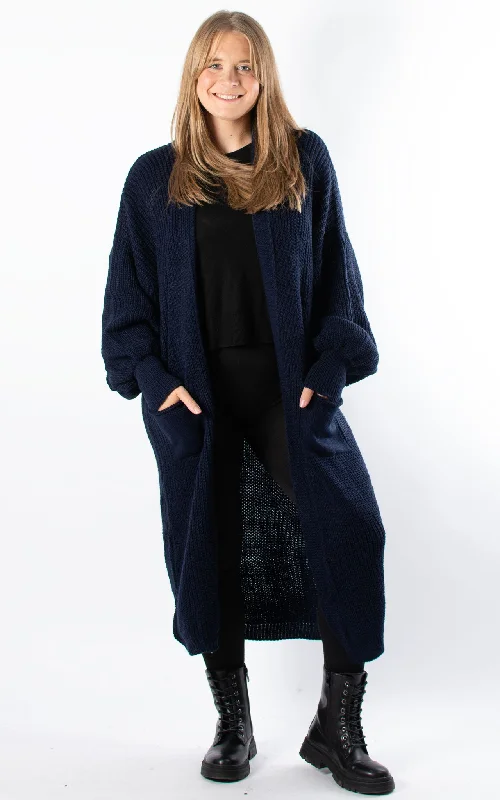 Ottie Oversized Cardigan | Navy