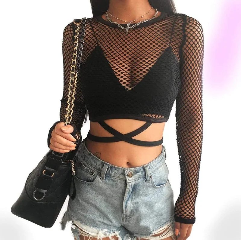 Ardat Lace Up Crop Top