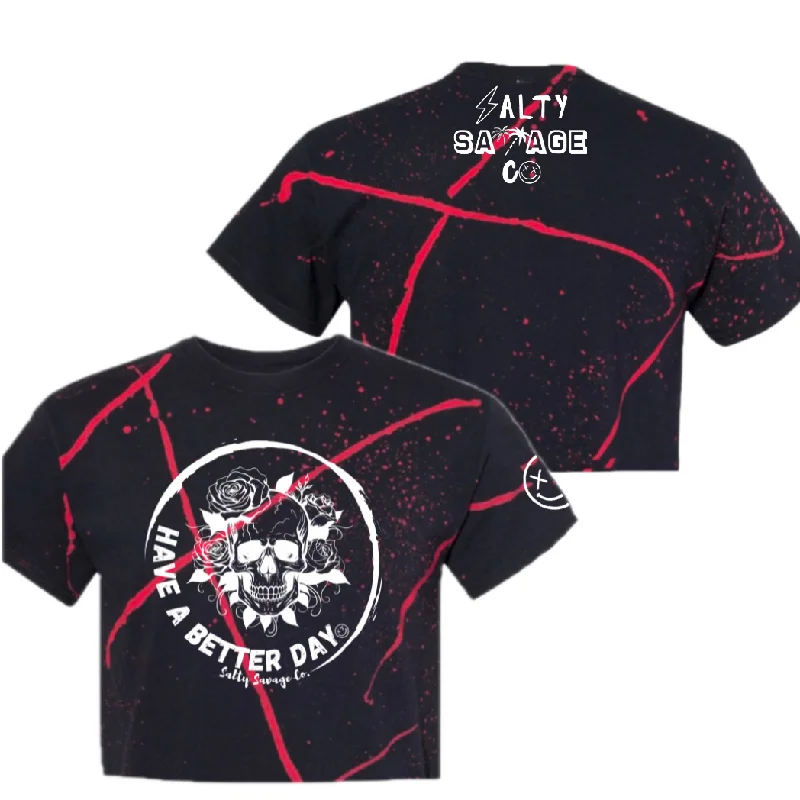 Black Red Splatter